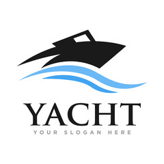 Yacht and Sailing Logo Design Illustration