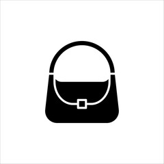 handbag icon. women bag sign on white background. vector illustration EPS 10