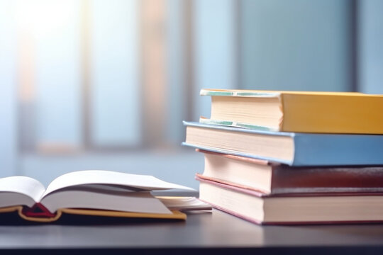 Banner with books, Business and education background, Back to school concept