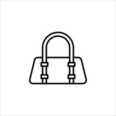 handbag icon. women bag sign on white background. vector illustration EPS 10