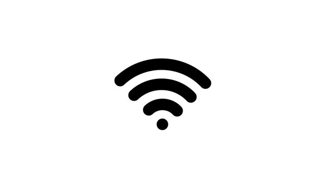 animation of wifi signal up and down