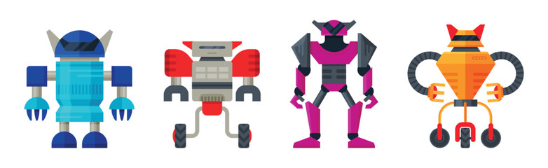 Robot Transformer as Automated Action Figure Toy with Shifting Parts Vector Set