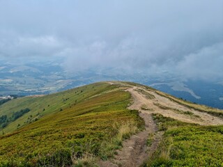 Fototapeta premium landscape with mountains and clouds