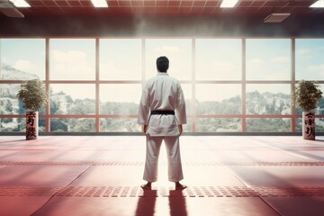 Karateka person gym. Generate Ai