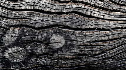 Burnt wooden board texture. Generative AI