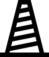 suitcase icon with sound tag with black color