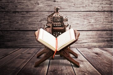 Muslim holy month Ramadan Kareem. Islamic nuanced decoration.