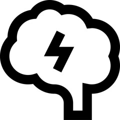 stress icon with black color