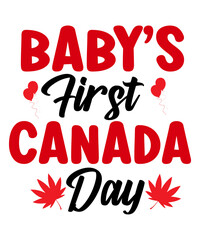 My 1st Canada Day Svg, Canada Svg, Baby Canada Day Svg, Maple Leaf, Canada Flag Shirt, My First Canada Day Shirt, Dxf, Svg Files For Cricut,true north strong and free svg, canadian girl svg, canada da