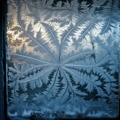 Frost Patterns on Window, Generative AI
