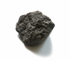 Gray stone on a white background