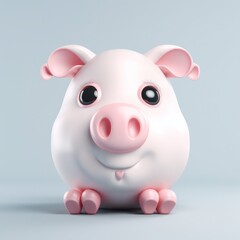 Piggy cute caricature, generative ai