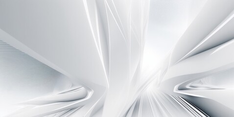 white futuristic background, Generative AI