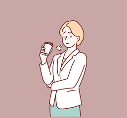 Take a break. Trouble. Hand drawn style vector design illustrations.