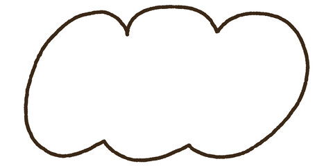 cute speech bubble hand drawn