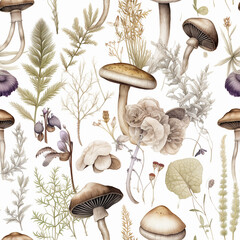 Mushrooms texture pattern wood forest