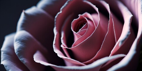  rose, dark close-up shoot, generative ai