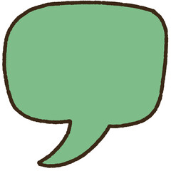 cute speech bubble hand drawn