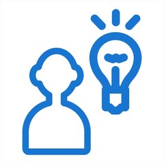idea, insight line icon