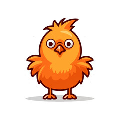Cute Cartoon Chicken Vector Illustration