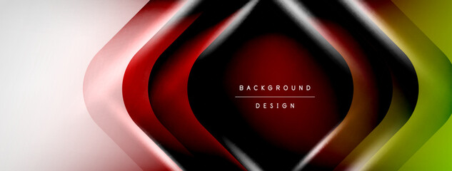 Vector abstract line background with glowing effects and shadows. Vector Illustration For Wallpaper, Banner, Background, Card, Book Illustration, landing page