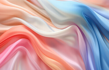 Obraz premium Abstract silk background made with AI generative technology 
