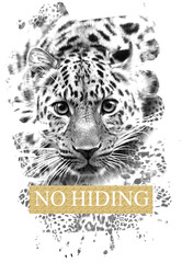 Abstract print design on plain base
