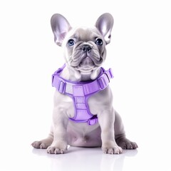 Frenchie puppy isolated  created with help of AI technology