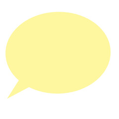  A cute cartoon-style speech bubble.