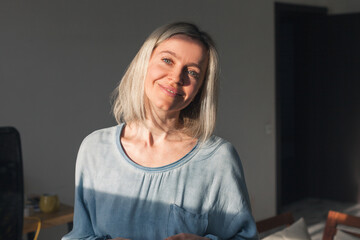 Portrait of smiling mature woman looking at camera