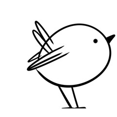 Cartoon bird