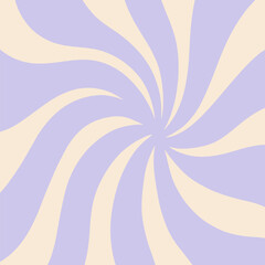 Retro Groovy Background, Trendy 70s Wavy Pattern