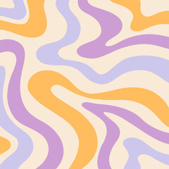 Retro Marble Background, Groovy 70s Wavy Pattern