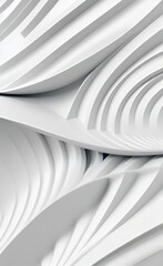 Silver gray colored wavy 3d lines background.