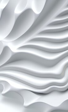 Silver gray colored wavy 3d lines background. © HAKKI ARSLAN