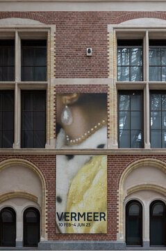 The Rijksmuseum in Amsterdam - the largest exhibition on Dutch painter Johannes Vermeer ever - displaying 28 of his masterpieces