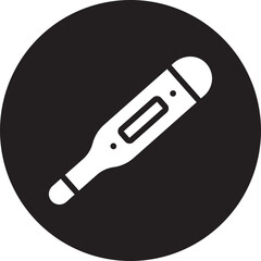 thermometer glyph icon