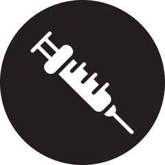 syringe glyph icon