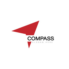 compass logo vector outdoor triangle arrow technology navigator