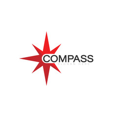 Obraz premium compass logo vector outdoor triangle arrow technology navigator