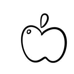 Hand draw apple