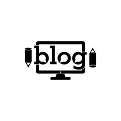 Blog icon isolated on transparent background