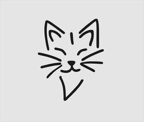 drawing designs by hand using a pencil to form a cat's head