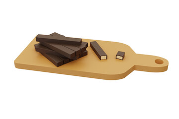 delicious chocolate wafers