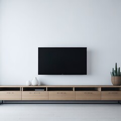 modern interior with tv