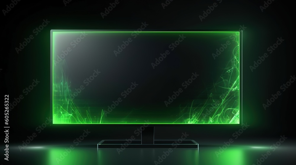 Aufkleber Abstract hud ui gui future futuristic screen system virtual design.Hud,GUI for game background design. Technology background. Digital data. Generative AI