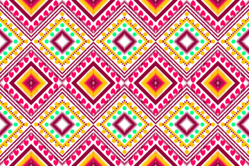 Tribal seamless pattern ethnic pattern art Background Design Wallpaper Vector Illustration Fabric Clothing Carpet Textile Batik Embroidery
