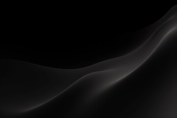 Abstract background with smooth waves in shades of black