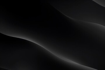 Abstract background with smooth waves in shades of black
