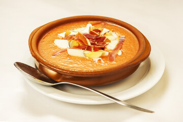 The salmorejo became a red cream